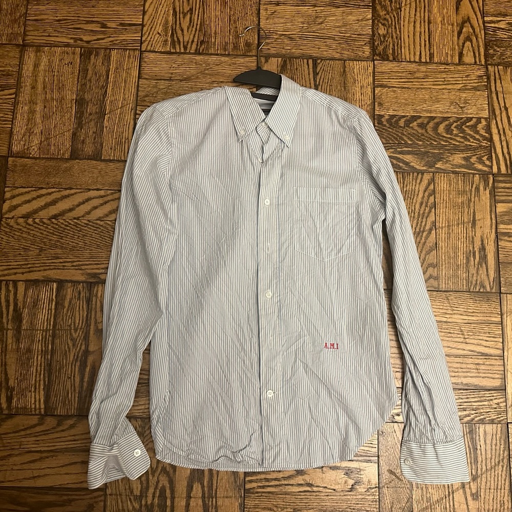 AMI long sleeve button down shirt 38 (Size small)